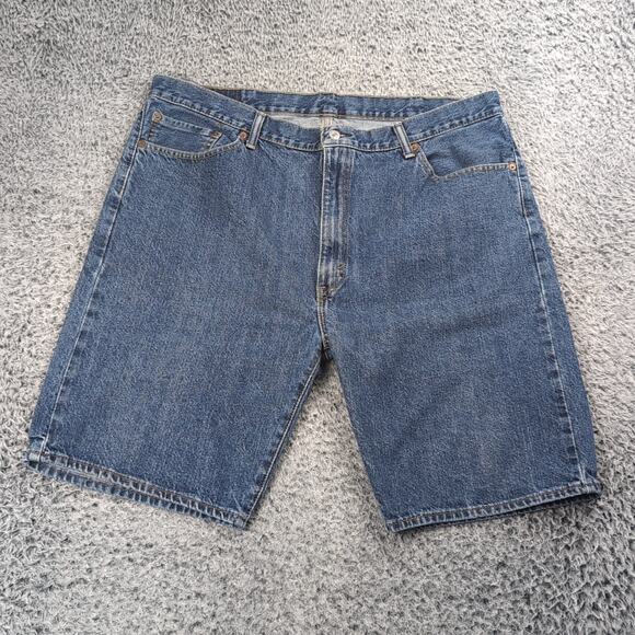 Levi's 505 Shorts Adult 42 Blue Chore Streetwear Summer Y2K Casual Denim Men - Picture 2 of 8